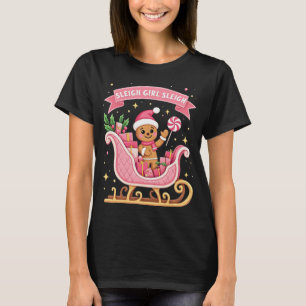 Camiseta Navidades Candy Sleigh Chica Gingerbread Holiday