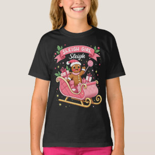 Camiseta Navidades Candy Sleigh Chica Gingerbread Holiday