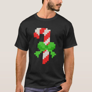 Camiseta Navidades Candycane Master Builder Block Brick Bui