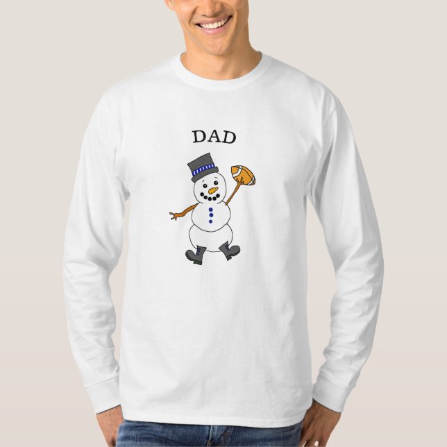 Camiseta Navidades caprichosos de Dad Snowman (Anverso)