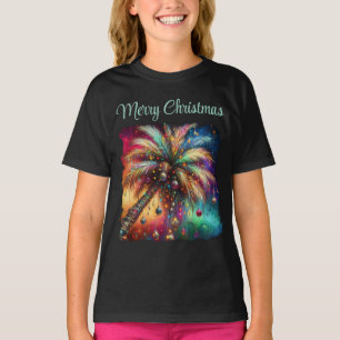 Camiseta Navidades caprichosos Palm Tree Tropical Beach Viv