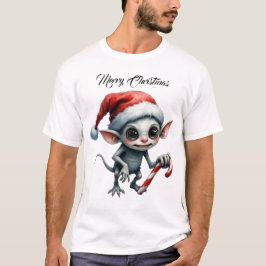 Camiseta Navidades caprichosos se codean con Candy Cane.
