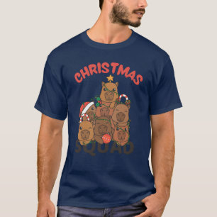 Camiseta Navidades Capybara Christmasree Squad Capybaras fa