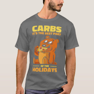 Camiseta Navidades Carbohidratos Festividades Pizza Comida 