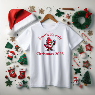 Camiseta Navidades Cardenal divertida familia T-Shirt