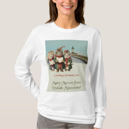 Camiseta Navidades cargando gatos Duluth Minnesota