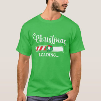 Camiseta Navidades Cargando Navidades Divertidos Navidades 