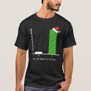 Camiseta Navidades Carol Bar Graph Fun Math Holiday