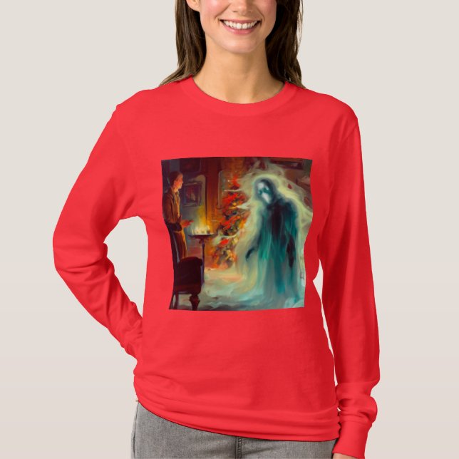 Camiseta Navidades Carol Fantasma de Navidades Futuro (Anverso)