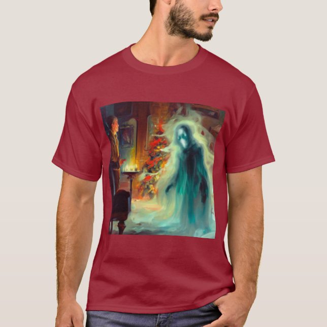 Camiseta Navidades Carol Fantasma de Navidades Futuro (Anverso)