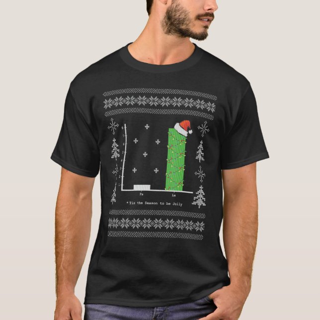 Camiseta Navidades Carol Math Bar Graph Navidades feos 1 (Anverso)