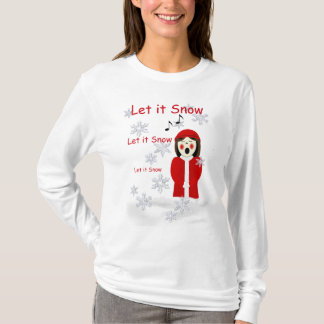 Camiseta Navidades Caroler Dejan Que Nieva A Hoodie