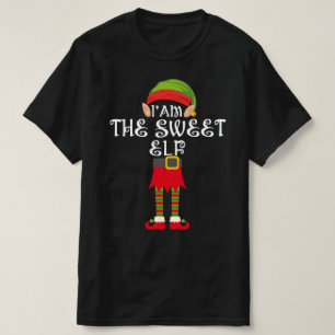 Camiseta navidades caseros de familia elfo dulce