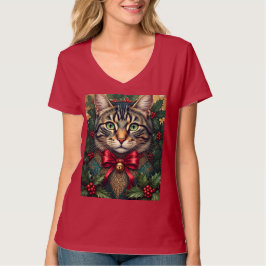 Camiseta Navidades Cat 2024 Tamaño adulto
