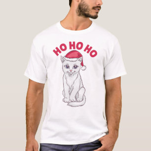 Camiseta Navidades Cat Ho Ho Ho Ho