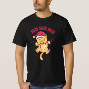 Camiseta Navidades Cat Ho Ho Ho Ho
