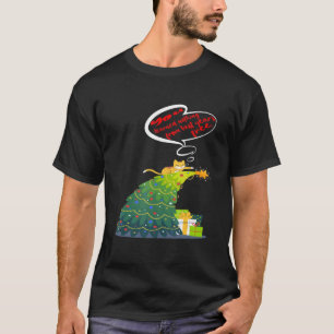 Camiseta Navidades Cat Tee No Aprendiste Nada Del Año Pasad