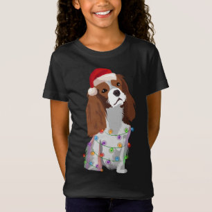 Camiseta Navidades Cavalier King Charles Spaniel Encenden X