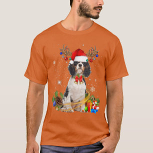 Camiseta Navidades Cavalier King Charles Spaniel iluminan S