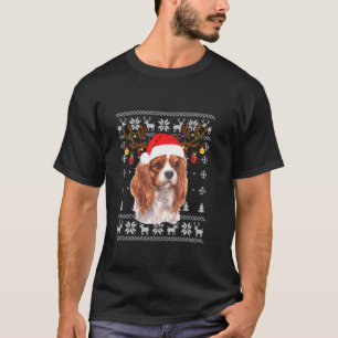Camiseta Navidades Cavalier King Charles Spaniel Reindeer P