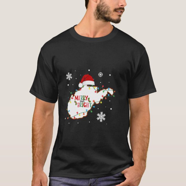Camiseta Navidades Cerebros Y Brillantes Encenden Navidad V (Anverso)
