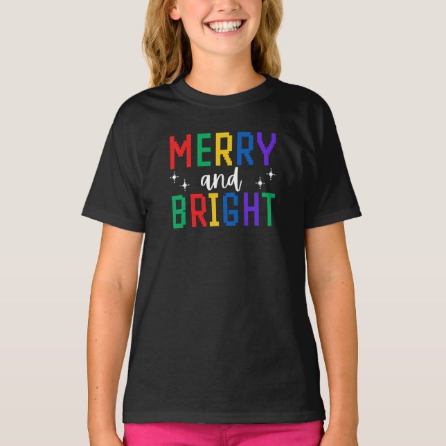 Camiseta Navidades Cerezos Y Brillantes (Anverso)