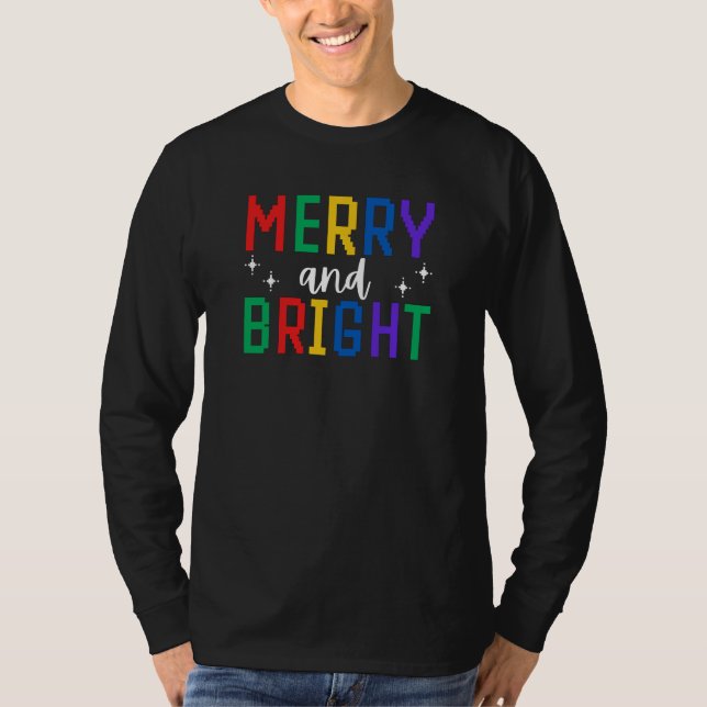Camiseta Navidades Cerezos Y Brillantes (Anverso)