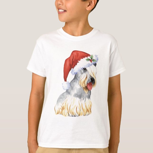 Camiseta Navidades Cesky Terrier T-Shirt (Anverso)