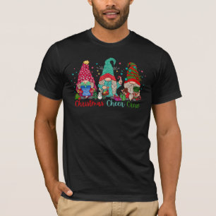 Camiseta Navidades Cheer Crew gnomes regalos de nieve a la