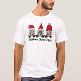 Camiseta Navidades Cheer Squad gnomes regalo de galleta roj