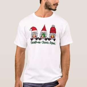 Camiseta Navidades Cheer Squad gnomes regalo de galleta roj