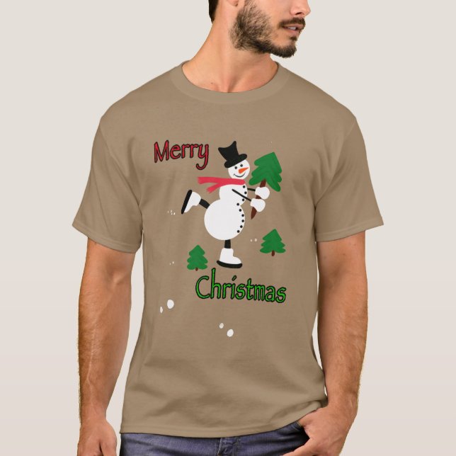 Camiseta Navidades chica de snowman (Anverso)