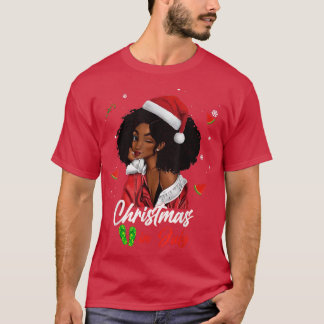 Camiseta Navidades Chicas Africanos En Julio En Blac