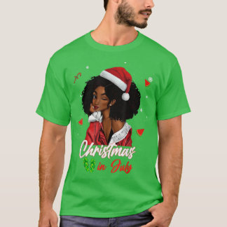 Camiseta Navidades Chicas afroamericanos en julio de Blac