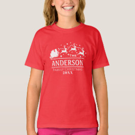 Camiseta Navidades Chicas Nombre familiar personalizado Vac