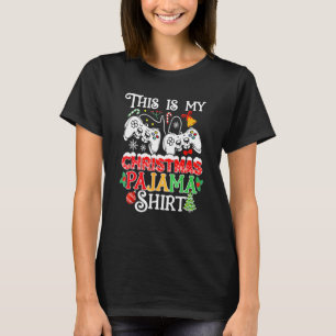 Camiseta Navidades Chicos Video Gamer Esto Es Mi Christma