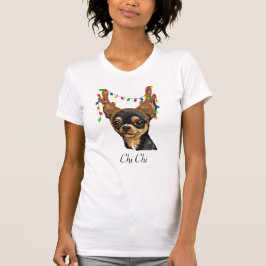 Camiseta Navidades Chihuahua enciende a Personalizado de lo