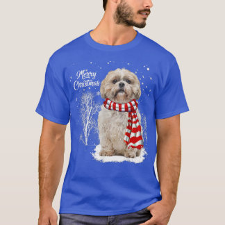 Camiseta Navidades chiítas tuzu con un perro adorno a su fa