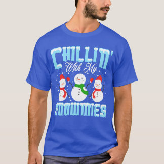 Camiseta Navidades Chillin con mi Snowmies Winter Santa vi