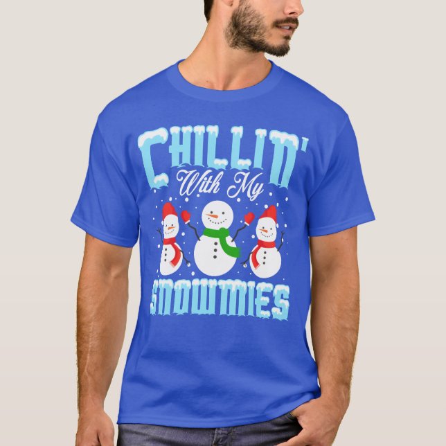 Camiseta Navidades Chillin con mi Snowmies Winter Santa vi (Anverso)