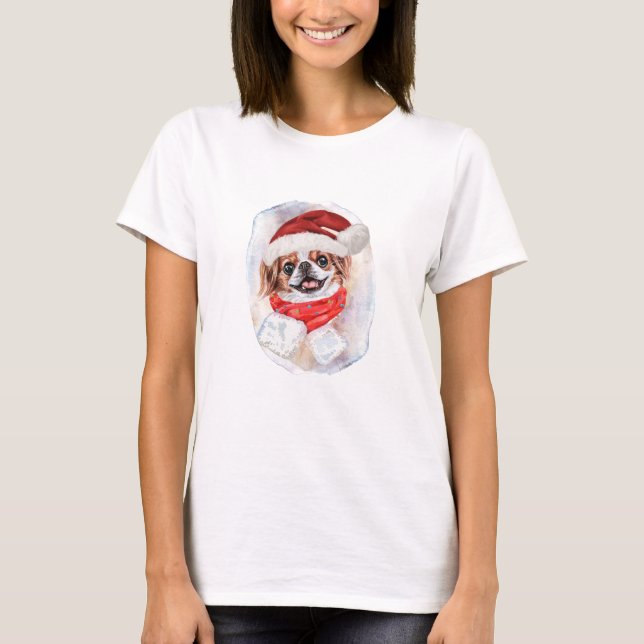 Camiseta Navidades chinos japoneses dan regalos a los amant (Anverso)