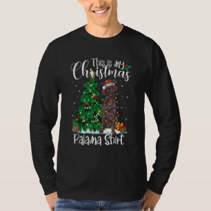 Camiseta Navidades Chocolate Lab Labrador Pajama Perro Navi