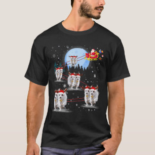 Camiseta Navidades Chorkie Lover Reindeer Sleigh Santa