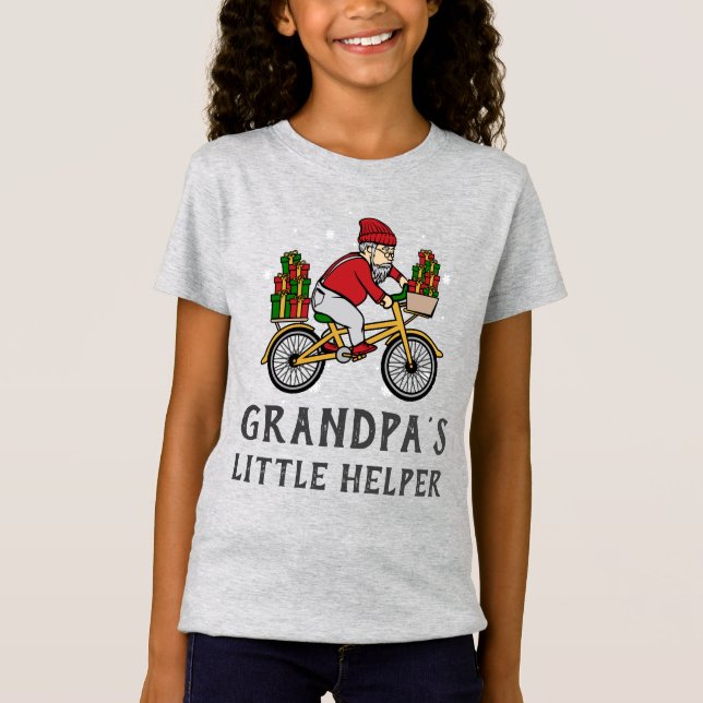Camiseta Navidades ciclistas personalizados en familia (Anverso)
