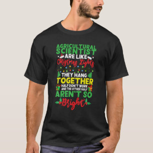 Camiseta Navidades Científico agrícola ligero Xmas Holida