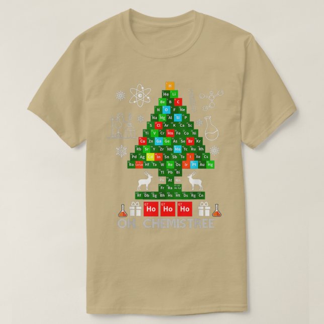 Camiseta Navidades científicos Oh Química de Árbol Químico  (Diseño del anverso)
