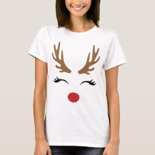 Camiseta Navidades clásicos graciosos frente a renos