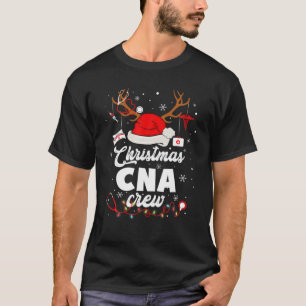 Camiseta Navidades CNA Tripulación Santa Enfermería de reno