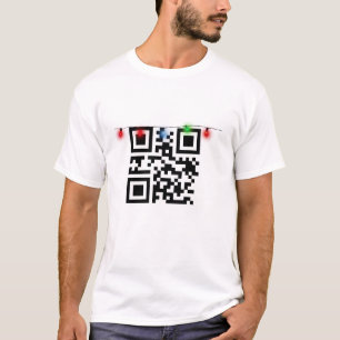 Camiseta Navidades Código QR con luces