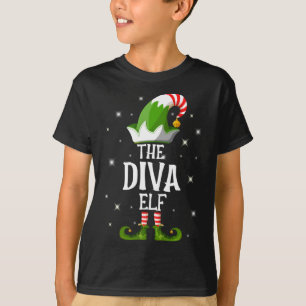 Camiseta Navidades coincidentes de la familia Diva Elf